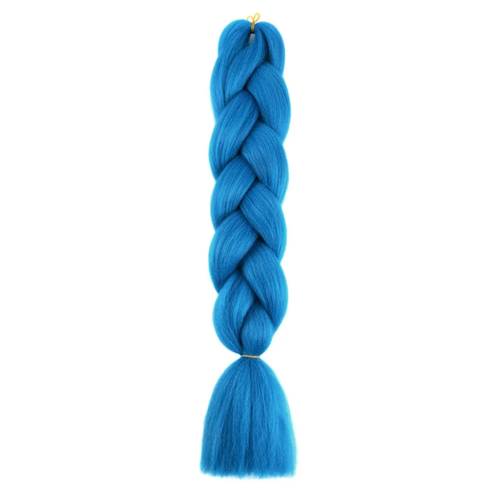 AZQUEEN 24 Inch Jumbo Braids Extensions Synthetic Braiding Hair Afro Ombre Color kanekalon Hair for Children Braid