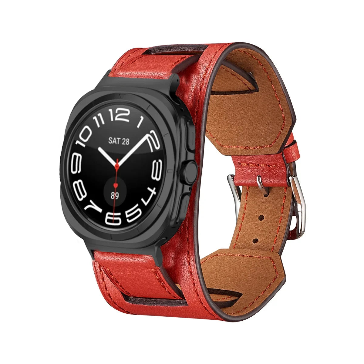 Premium Leather Band For Samsung Galaxy Watch Ultra 47mm Comfortable Bracelet Accessories Samsung Galaxy Watch 7 Ultra Wristband