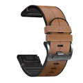 26mm 22mm Strap Bracelet For Garmin Fenix 7 7X 6 6X Pro 5X Plus 3HR 945 955 Tactix Bravo Delta Mk2i Leather Silicone Watch Band