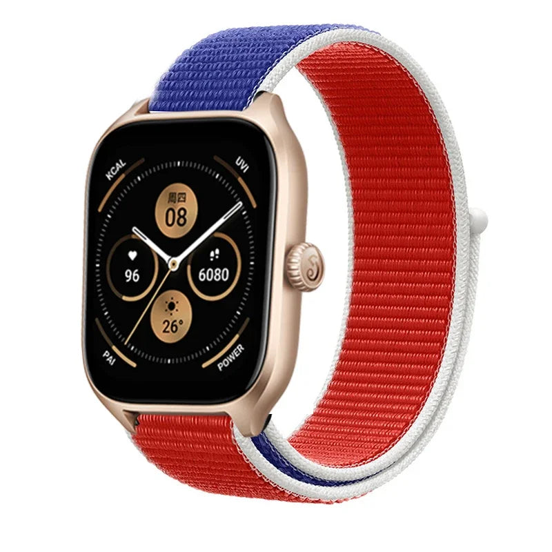 Loop Band For Amazfit GTS 4/3/2/2e Mini/GTR 4/3/Pro/GTR2/47mm/stratos Nylon 20mm/22mm Watch Bracelet Amazfit bip-U-S-lite strap