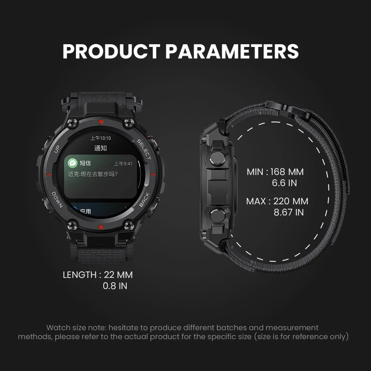 Nylon Strap For Amazfit T-rex  2 3 Ultra Watch Band For Huami Amazfit Trex Pro T Rex  Sport Belt Smartwatch Bracelet Accessories