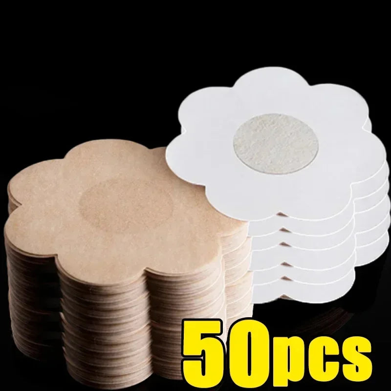 50-500pcs Nipple Cover Stickers Women Breast Lift Tape Pasties Invisible Self-Adhesive Disposable Bra Padding Chest Paste Patch