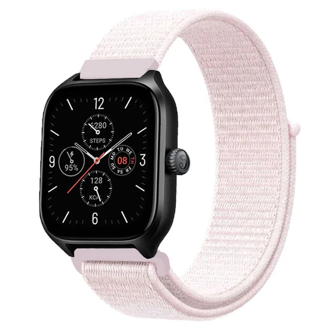 20mm 22mm Nylon Loop Band For Amazfit GTS 4/3/3pro/2e/GTS 2 Mini/GTR 4 47mm/GTR 2/Stratos 2 3 Strap For Amazfit Bip 3 Pro Correa