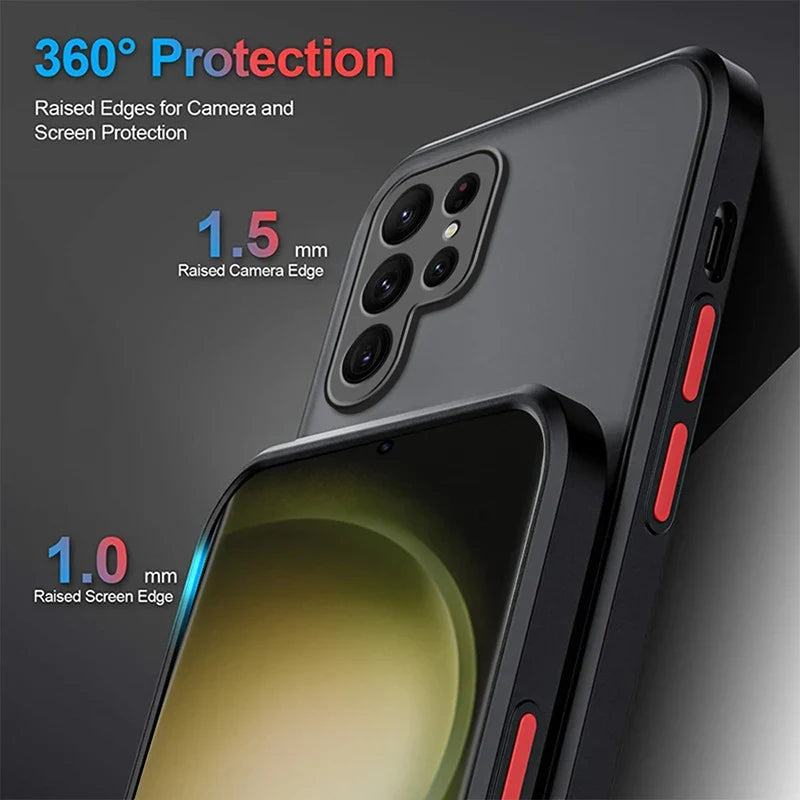 Marvel Hero Frosted Translucent For Samsung Galaxy S24 S23 S22 S21 S20 FE S10 S9 S8 Plus Ultra Pro 5G Funda