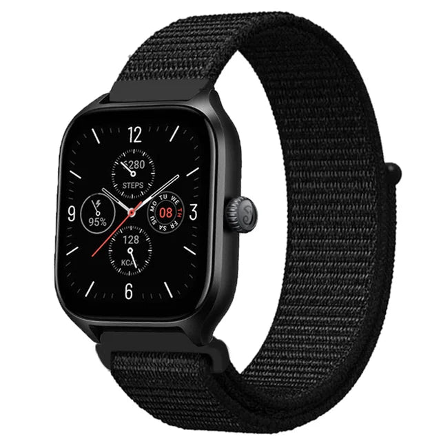 20mm 22mm Nylon Loop Band For Amazfit GTS 4/3/3pro/2e/GTS 2 Mini/GTR 4 47mm/GTR 2/Stratos 2 3 Strap For Amazfit Bip 3 Pro Correa