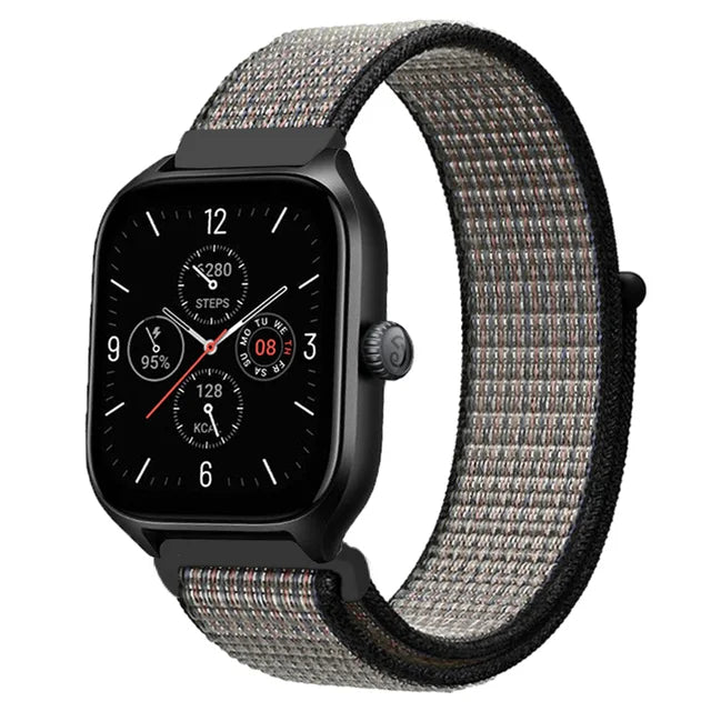 Nylon Loop Band For Amazfit GTS 4/3/3pro/2e/GTS 2 Mini/GTR 4 47mm/GTR 2/Stratos 2 3 Strap For Amazfit Bip 3 Pro Correa