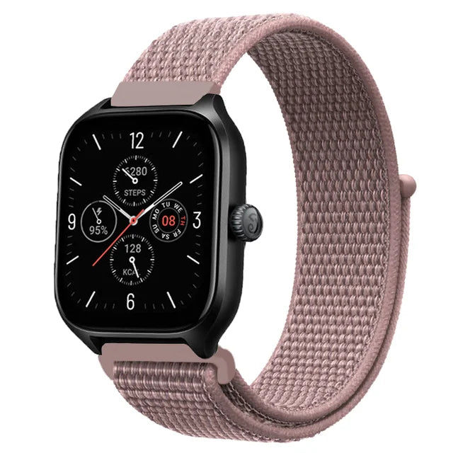 20mm 22mm Nylon Loop Band For Amazfit GTS 4/3/3pro/2e/GTS 2 Mini/GTR 4 47mm/GTR 2/Stratos 2 3 Strap For Amazfit Bip 3 Pro Correa