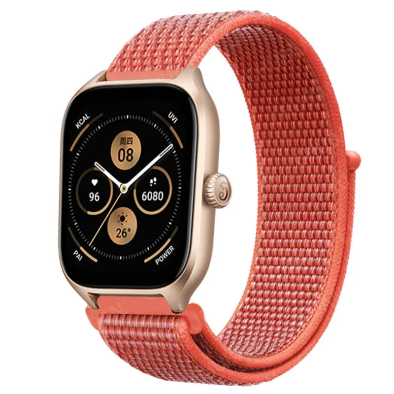 Loop Band For Amazfit GTS 4/3/2/2e Mini/GTR 4/3/Pro/GTR2/47mm/stratos Nylon 20mm/22mm Watch Bracelet Amazfit bip-U-S-lite strap