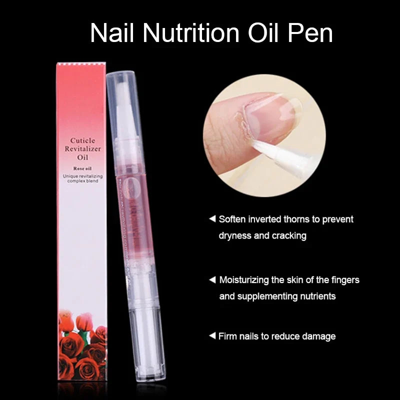 30/15PCS Cuticle Oil Pen Nail Revitalizer Nutrition Oil 15 Smells Nail Treatment Soften Nourish Manicure Nail Care Product Set