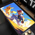 Leather Mouse Pad Pokemon Pikachu Mouse Mat Desk Mousepad For LOL Lockedge Large Gaming Accessories Computer Gamer Keyboard Pad