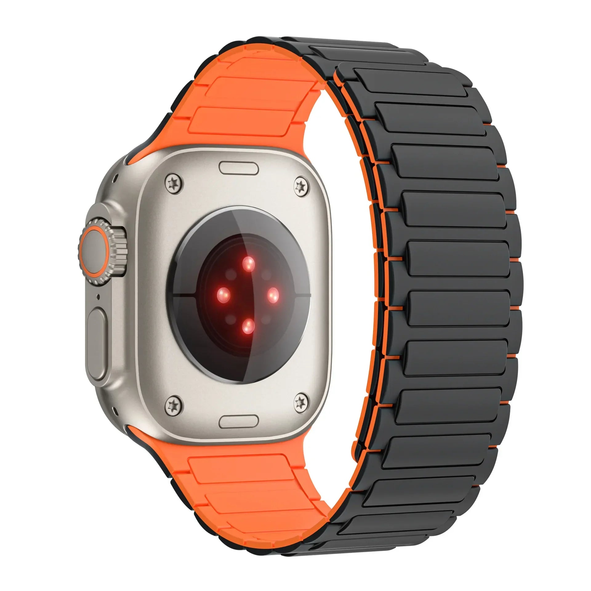 Magnetic sports band for Apple Watch Ultra 2 49mm 45mm 44 42mm 38 40 41mm silicone strap for iWatch series 9 8 7 6 5 4 se 3 loop