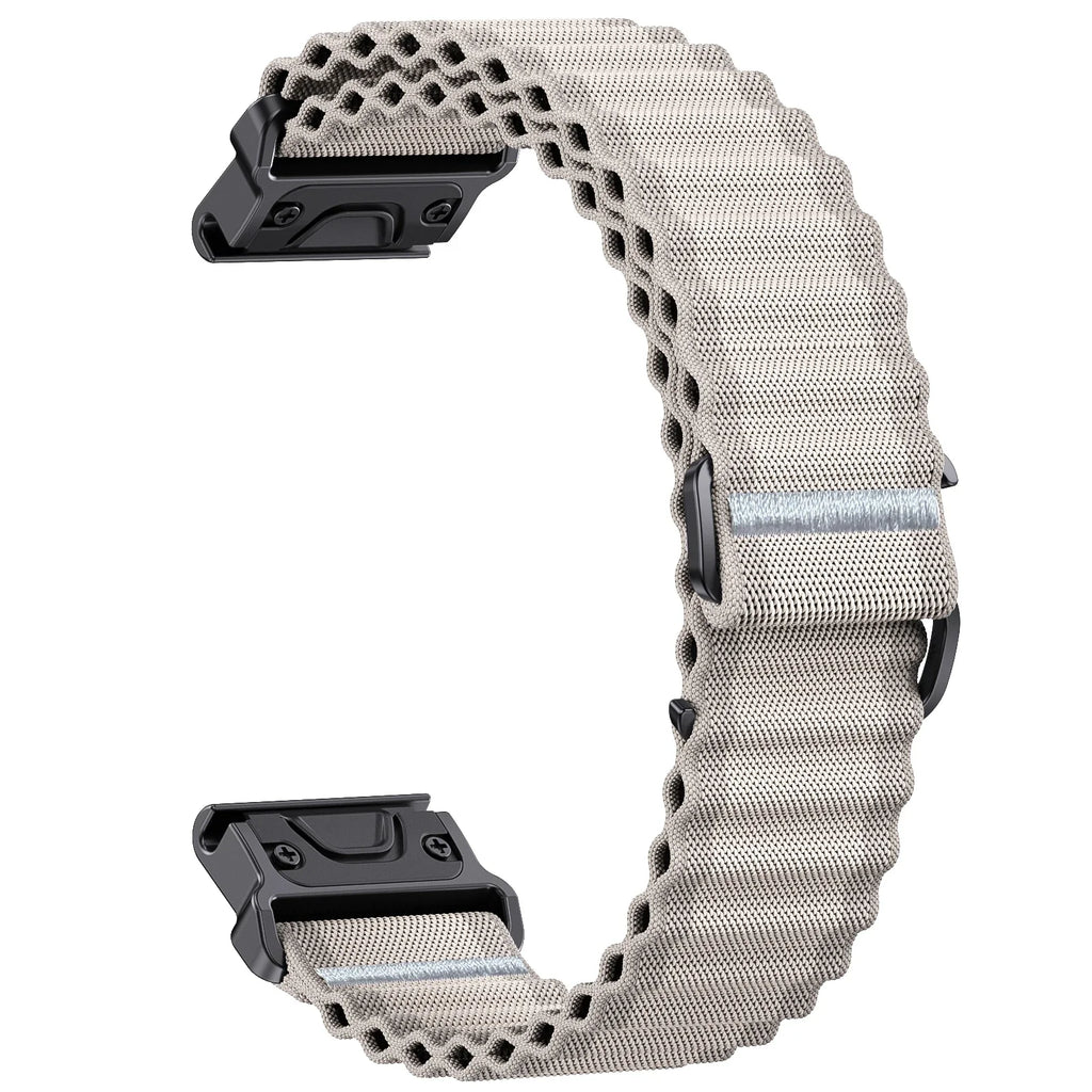QuickFit 26mm 22mm Two Tone Nylon Strap For Garmin Fenix E 8 7X 7 6 6X/Epix Pro Gen 2 51mm 47mm/Tactix Watch Band Accessories