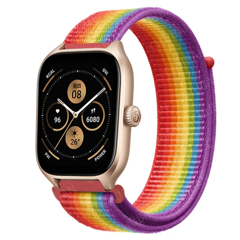 Loop Band For Amazfit GTS 4/3/2/2e Mini/GTR 4/3/Pro/GTR2/47mm/stratos Nylon 20mm/22mm Watch Bracelet Amazfit bip-U-S-lite strap