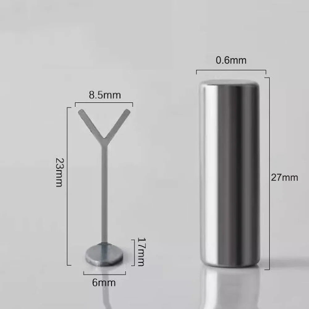 2pcs Love-shaped Nail Art Magnet Set Y-shape Iron Wire Cat Eye Magnetic Stick Strong Heart Pattern Magnetic Gel Polish Nail Tool
