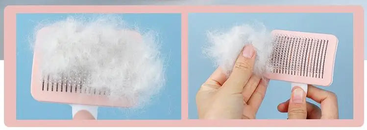 Cat Comb Automatic Cat Hair Remover Self-cleaning Cats Brush Massage Dog Comb Cats Hair Removal Dog Brushes Pet Grooming Brush