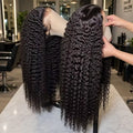 40 Inch 250% Natural Black Deep Wave Remy Human Hair Wigs 13x6 Lace Front Human Hair Wigs Transparent 13x4 HD Lace Frontal Pre Plucked 5x5 Glueless Curly Thick Ends