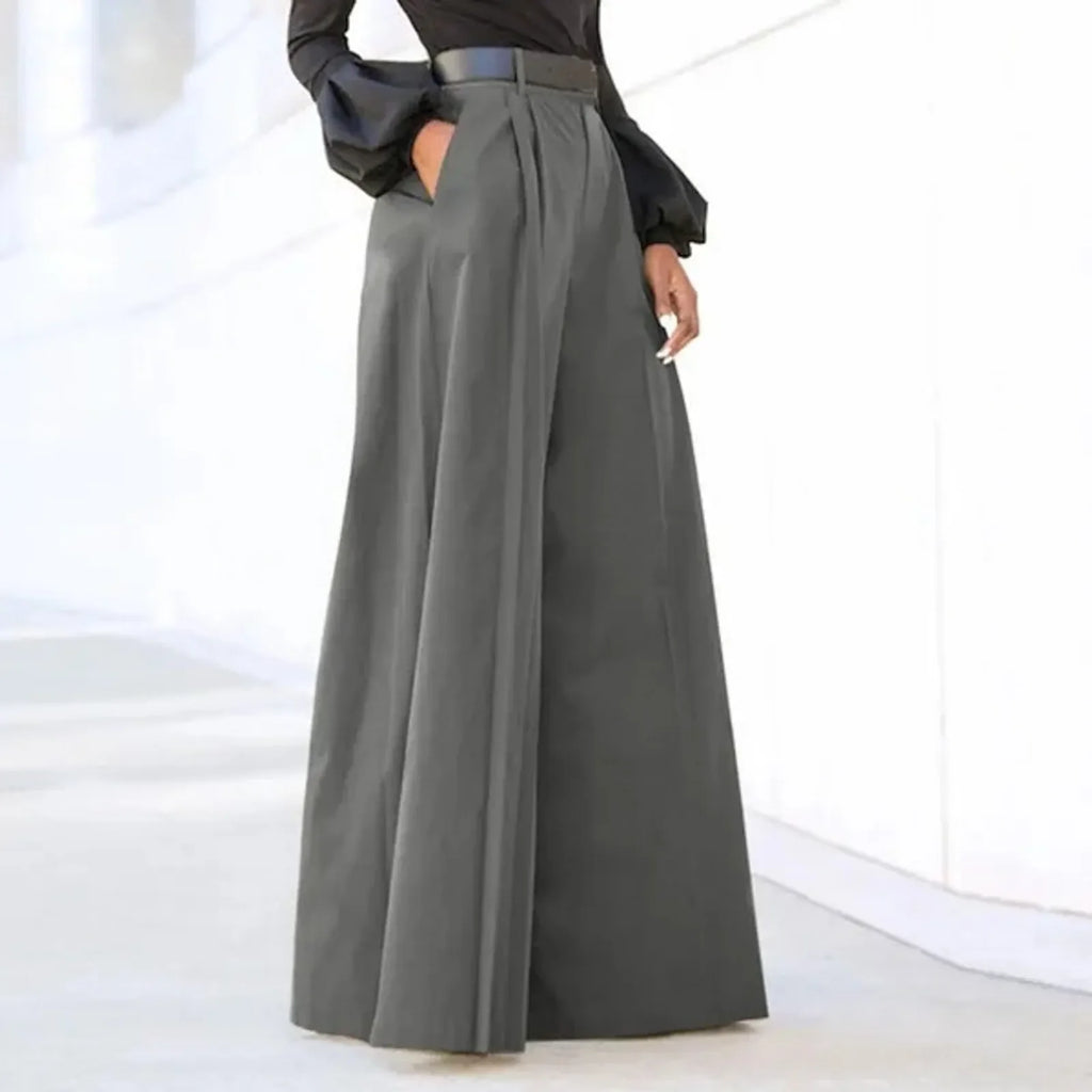 Women’s 2026 Summer Autumn Palazzo Pants - Printed Cropped Cotton Baggy Trousers with Pockets