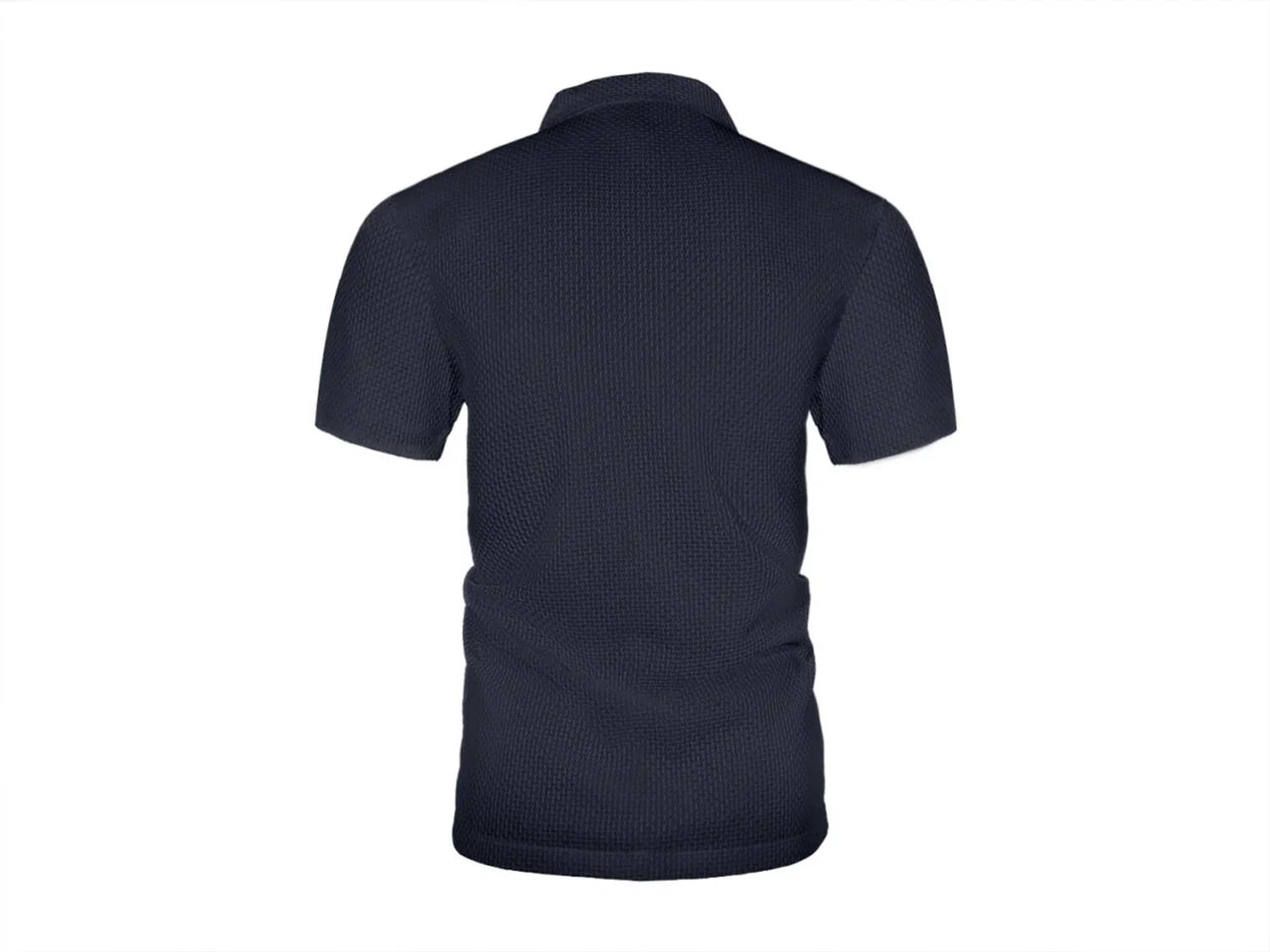 Cool Breeze Men’s Summer Ice Silk Lapel Pocket Polo Shirt