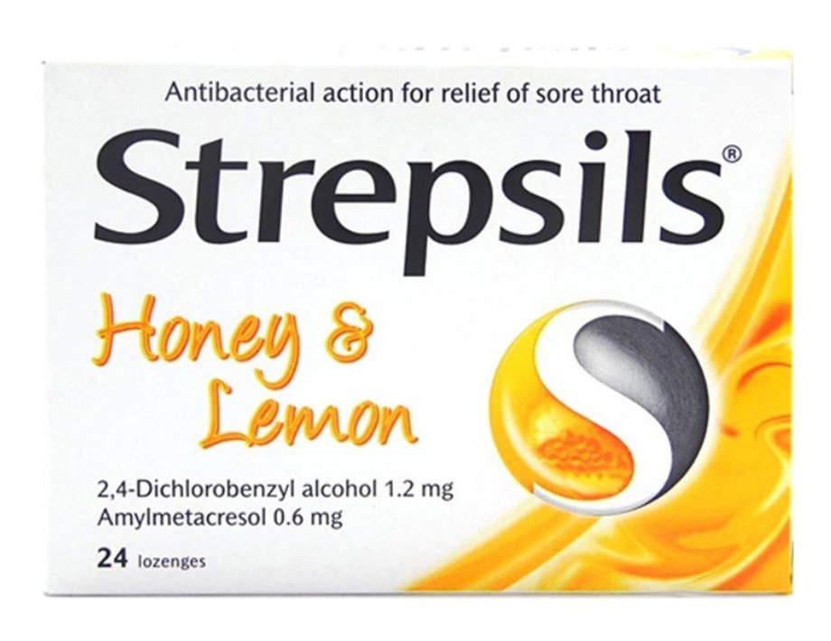 Strepsils Honey Lemon Throat Pastilles - 24 Pack
