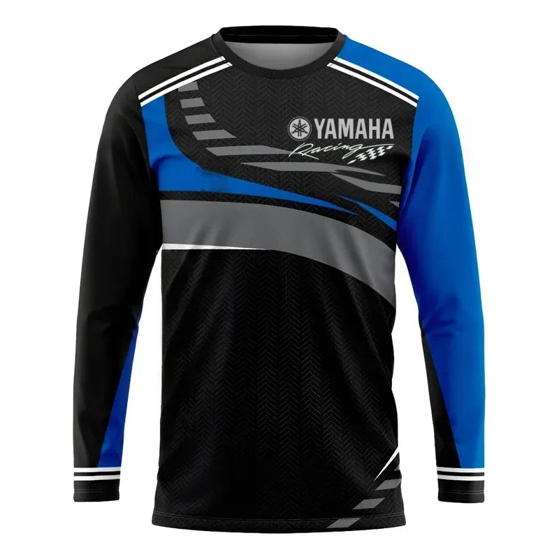 2026 Yamaha Design New Racing Cycling Suit - Men’s Off-Road Motorcycle Sports Fast Drying Long Sleeved Loose Jersey
