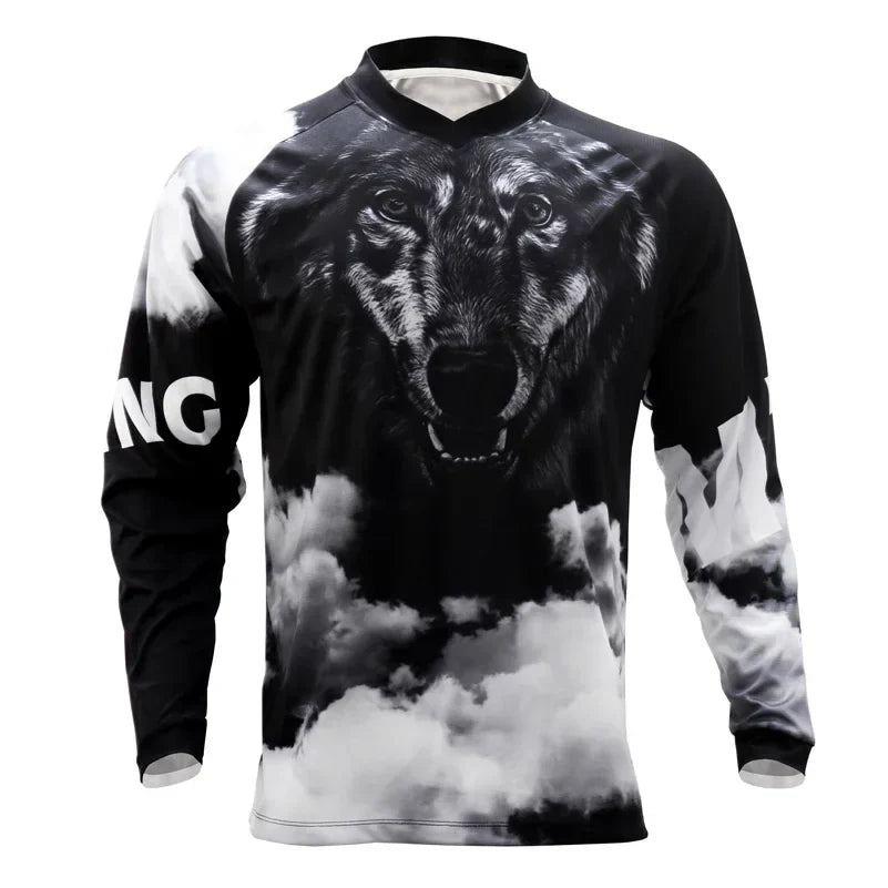 Quick Dry Summer MTB Jersey Short Sleeve Downhill T Shirt Cycling Motocross DH Wear BMX Mountain Bike Clothing