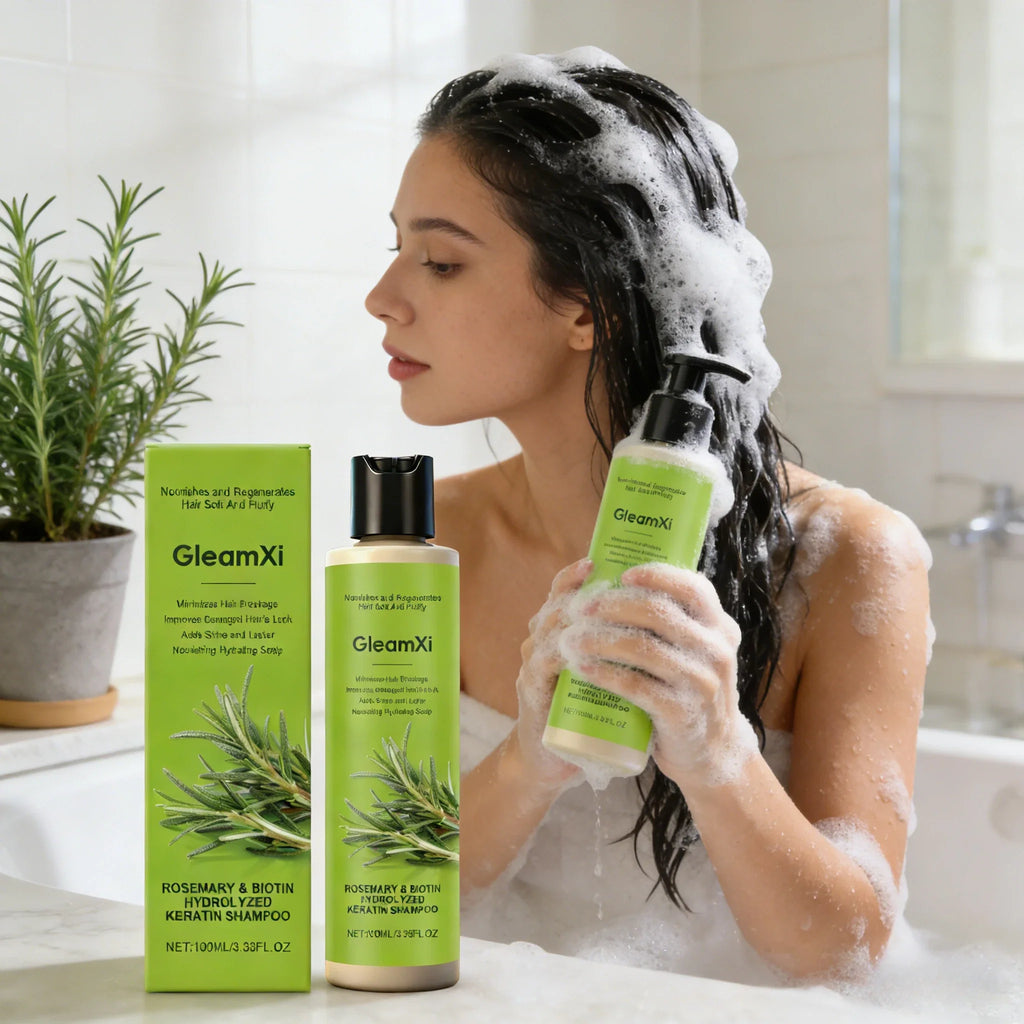 Rosemary Hair Care Shampoo with Biotin Moisturizing Scalp Treatment Volumizing Oil Control Daily Use Natural Hair Care