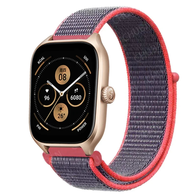 Loop Band For Amazfit GTS 4/3/2/2e Mini/GTR 4/3/Pro/GTR2/47mm/stratos Nylon 20mm/22mm Watch Bracelet Amazfit bip-U-S-lite strap