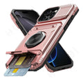 Case For iPhone 16 15 14 13 12 11 Pro Max XS XR 8 7 Plus Magnetic Rotated Ring Kickstand Heavy Duty Drop Protection Wallet Cover
