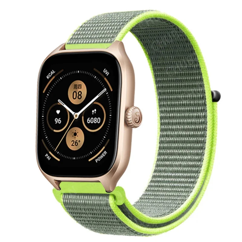 Loop Band For Amazfit GTS 4/3/2/2e Mini/GTR 4/3/Pro/GTR2/47mm/stratos Nylon 20mm/22mm Watch Bracelet Amazfit bip-U-S-lite strap