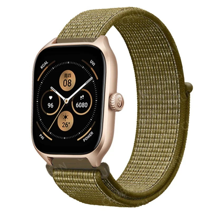 Loop Band For Amazfit GTS 4/3/2/2e Mini/GTR 4/3/Pro/GTR2/47mm/stratos Nylon 20mm/22mm Watch Bracelet Amazfit bip-U-S-lite strap