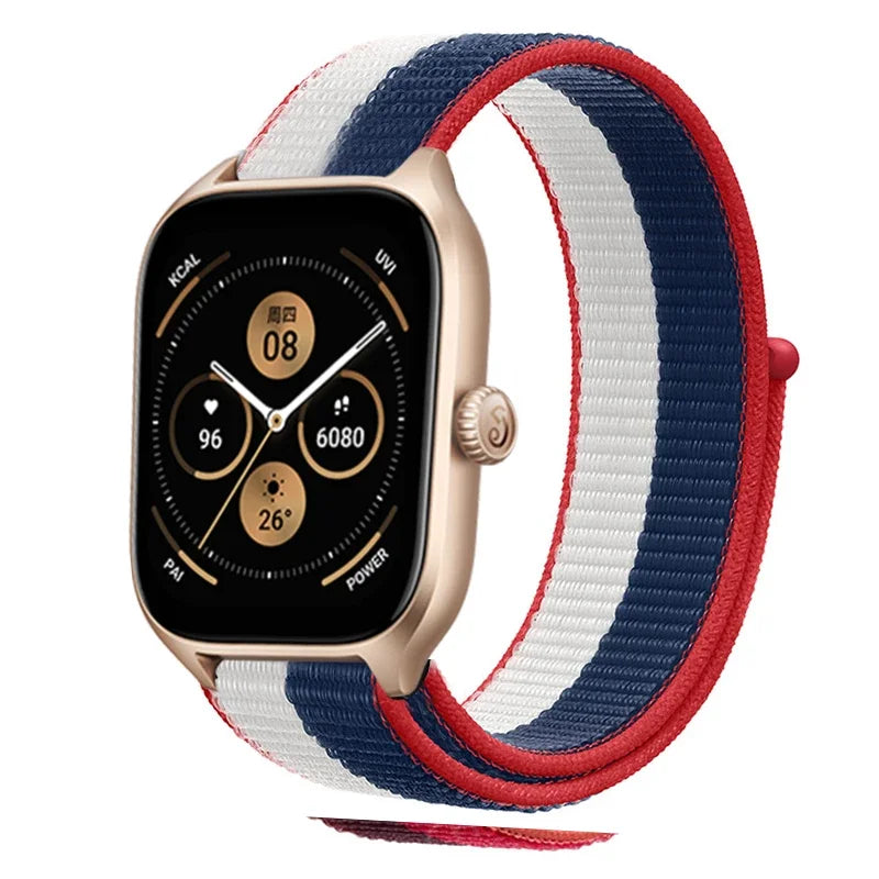 Loop Band For Amazfit GTS 4/3/2/2e Mini/GTR 4/3/Pro/GTR2/47mm/stratos Nylon 20mm/22mm Watch Bracelet Amazfit bip-U-S-lite strap
