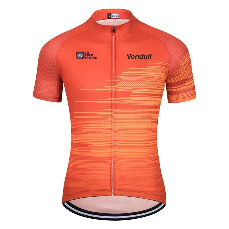 2026 New VENDULL Men Cycling Jersey Cycling Racing Tops Short Sleeve Cyclist Clothes Shirt Maillot Summer Bicycle Bike Wear