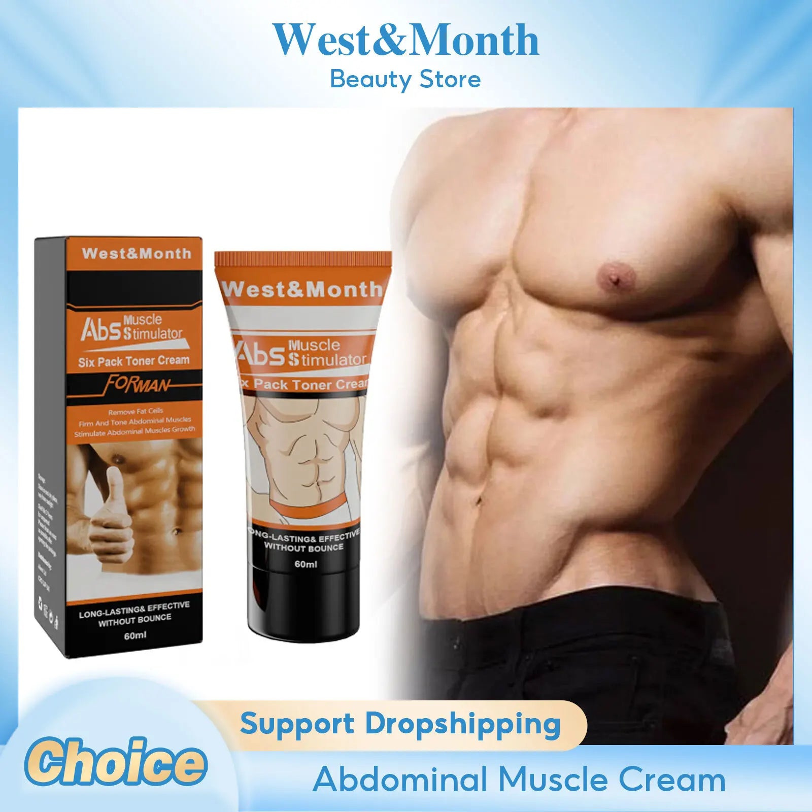 Abdominal Muscle Cream Anti Cellulite Fat Bu-rning Boost Metabolism Sweating Enhance Muscle Activit Remove Weight Muscle Cream
