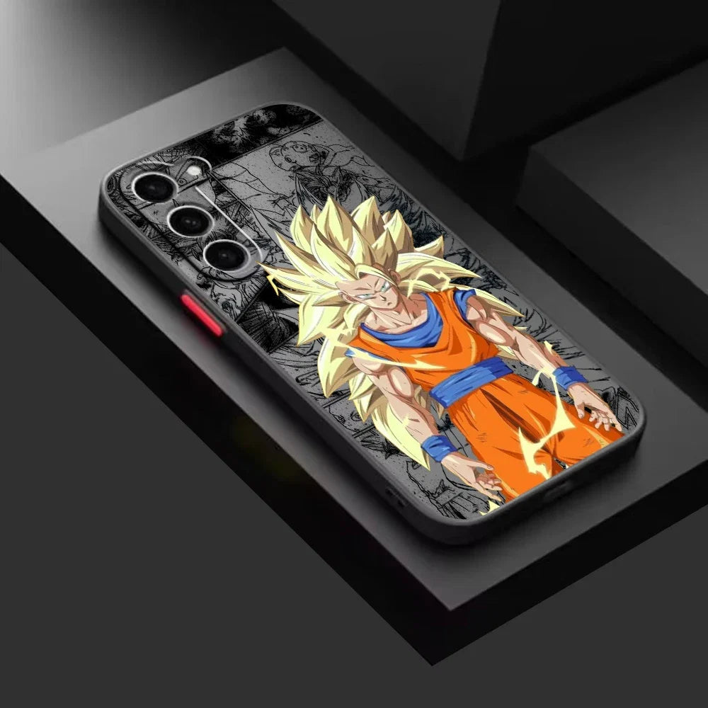 Gokuu Frosted Translucent For Samsung Galaxy S24 S23 S22 S21 S20 FE S10 S9 S8 Plus Ultra Pro 5G Funda
