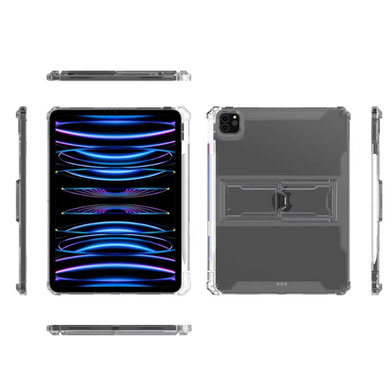 iPad Case 2022 Pro 11 10th Generation 10.9 Air 5 4 10.2 7/9th 2021 Mini 6 10.5 2018 9.7 5th 6th 12 9 Transparent Cover Funda