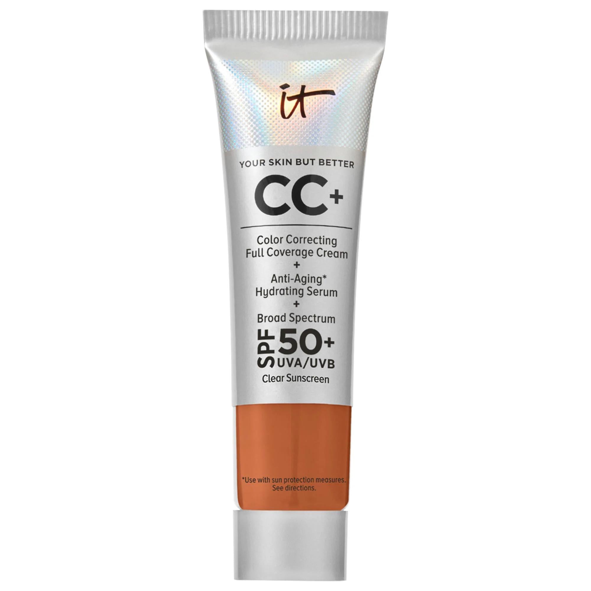 IT Cosmetics CC+ Cream Full Coverage Foundation SPF 50+: Your Anti-Aging, Color Correcting, Hydrating, Sunscreen Solution