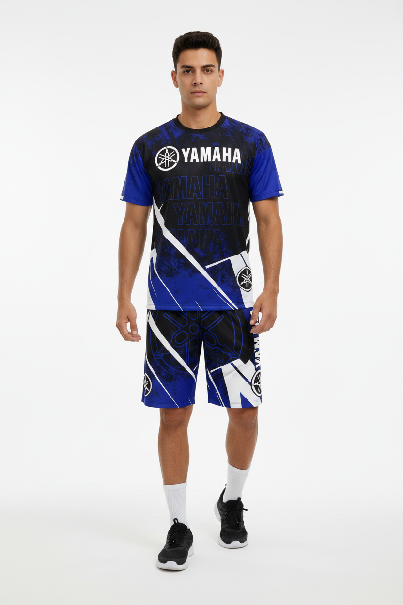 YAMAHA Summer Performance Motorcycle Riding T-Shirt Set