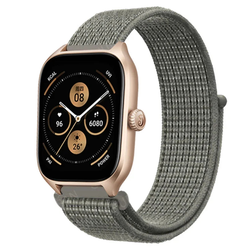 Loop Band For Amazfit GTS 4/3/2/2e Mini/GTR 4/3/Pro/GTR2/47mm/stratos Nylon 20mm/22mm Watch Bracelet Amazfit bip-U-S-lite strap