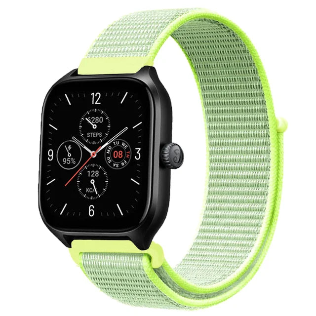20mm 22mm Nylon Loop Band For Amazfit GTS 4/3/3pro/2e/GTS 2 Mini/GTR 4 47mm/GTR 2/Stratos 2 3 Strap For Amazfit Bip 3 Pro Correa