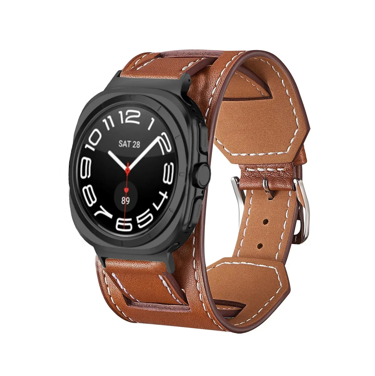 Premium Leather Band For Samsung Galaxy Watch Ultra 47mm Comfortable Bracelet Accessories Samsung Galaxy Watch 7 Ultra Wristband