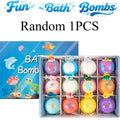 New 12PCS Ocean Toy Bath Salt Bombs, Bubble Bath Balls for Adults & Kids, Fun Educational Bath Toys Party Favor Set