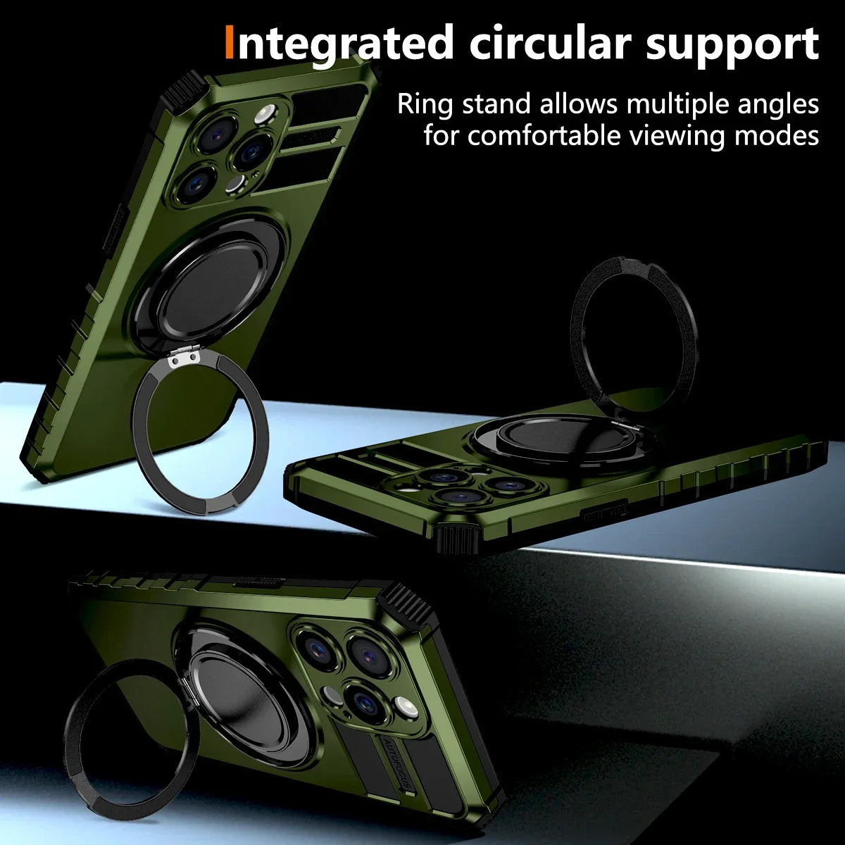 Luxury Shockproof Armor Case For iPhone 16 15 14 13 12 11 Pro Max 16Pro 15Pro 14Pro For Magsafe Mag Safe Wireless Charge Cover