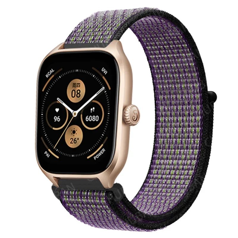 Loop Band For Amazfit GTS 4/3/2/2e Mini/GTR 4/3/Pro/GTR2/47mm/stratos Nylon 20mm/22mm Watch Bracelet Amazfit bip-U-S-lite strap