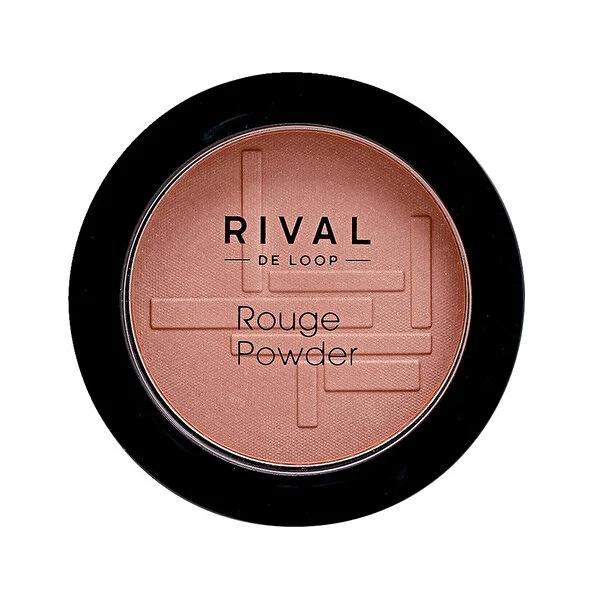 Rival de Loop Makeup Powder, Soft Texture Cheek Blush for Natural Healthy Glow - No:02 Hibiscus