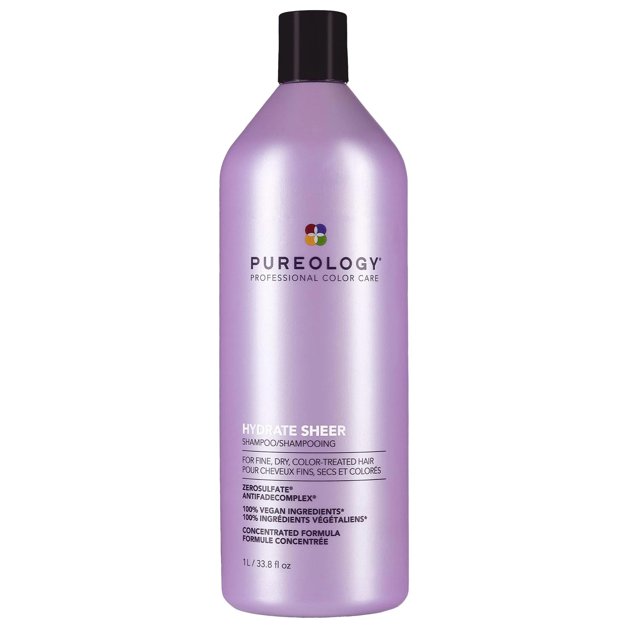 Hydrate Sheer - Sulfate-Free Shampoo for Fine Hair, Color-Safe, Vegan, Cruelty-Free