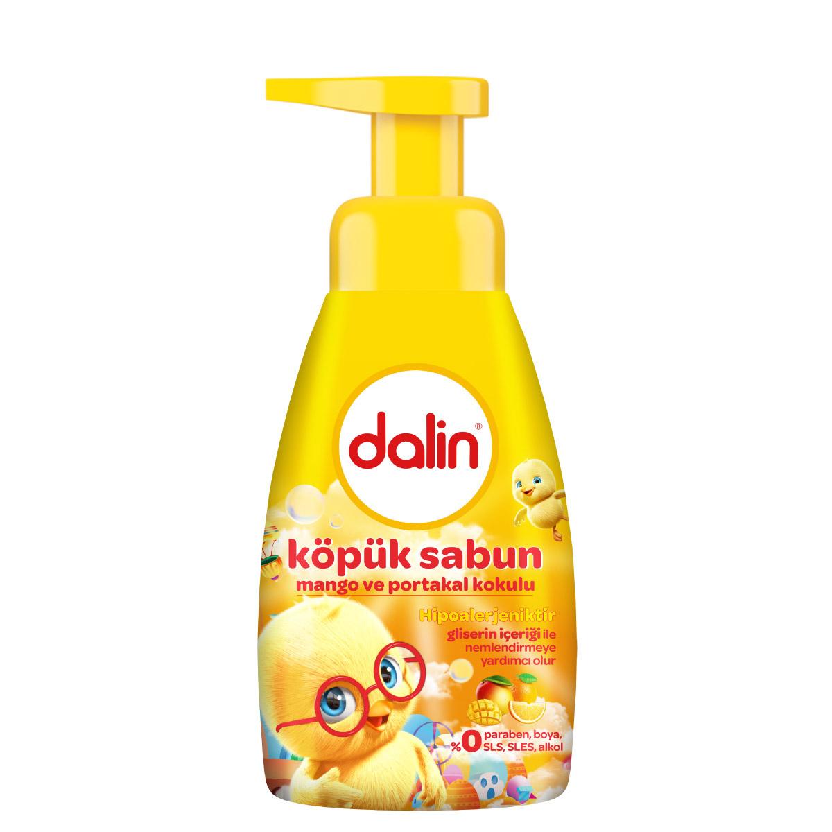 Dalin Mango and Orange scented Foam Soap - Gentle, Hypoallergenic Hand Soap for Sensitive Skin - 6.76 fl oz