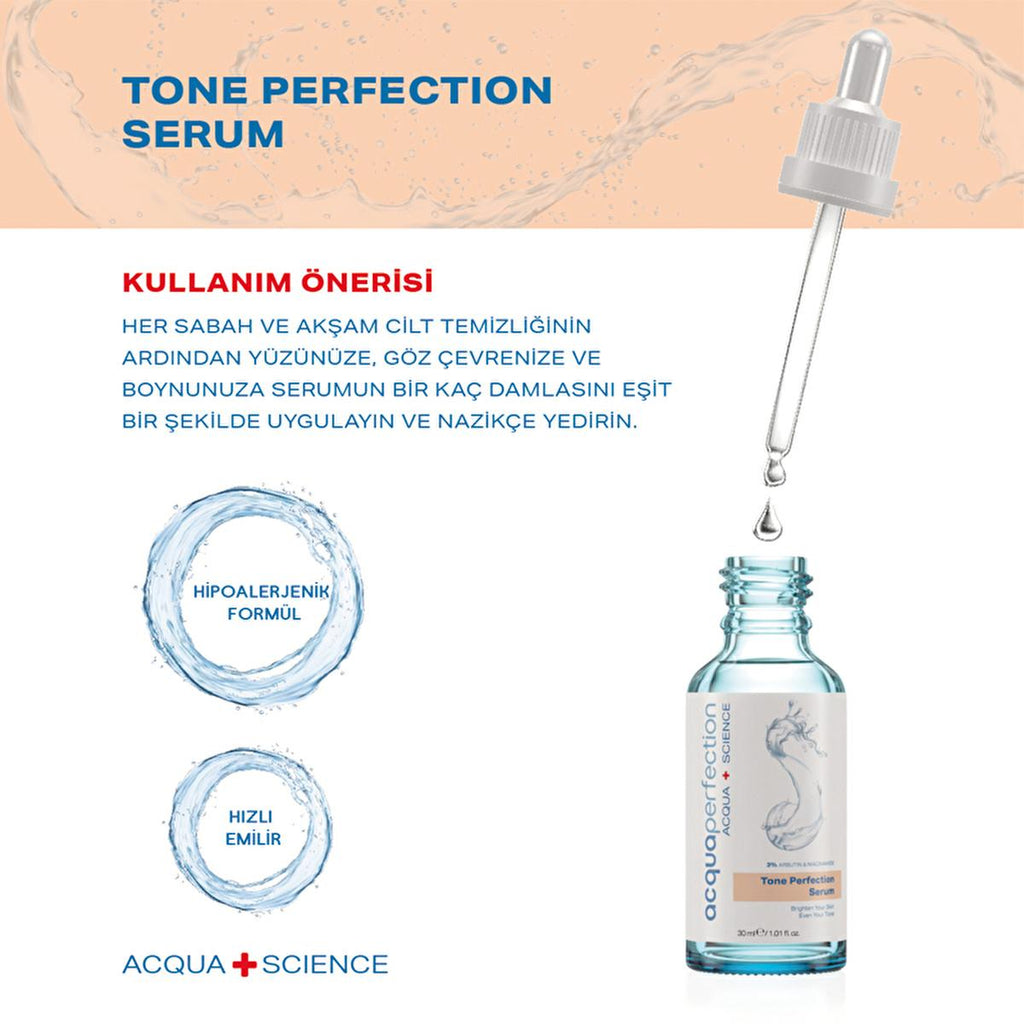 Acqua Perfection Skin Tone Correction Serum with Alpha Arbutin - Brightens, Evens Skin Tone, Reduces Hyperpigmentation