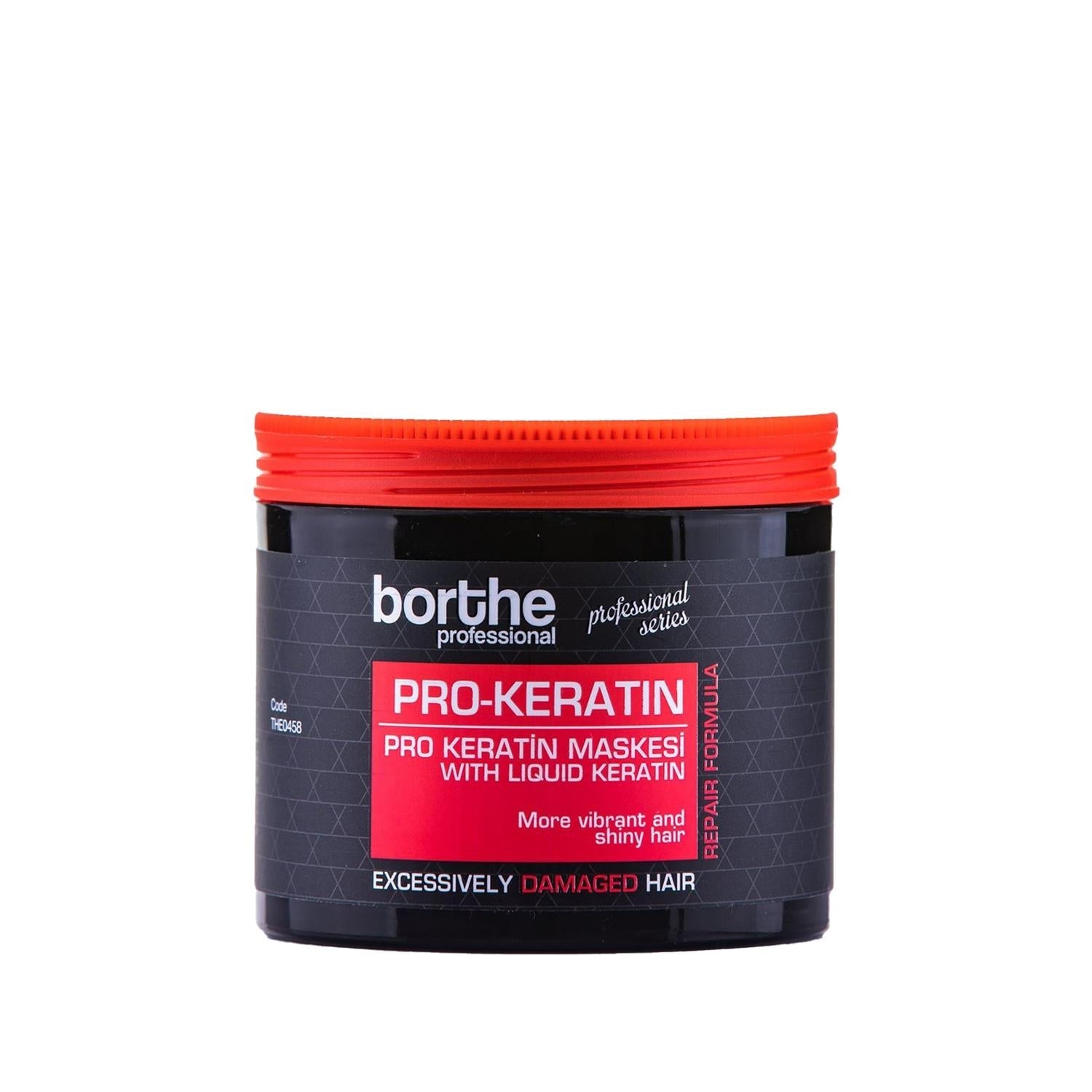 Borthe Keratin Hair Mask - Professional Hair Nourishment Treatment 16.91 fl oz