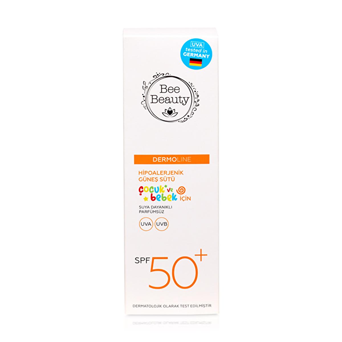 Bee Beauty Hypoallergenic Sunscreen Lotion for Children & Babies - SPF 50+, 3.38 fl oz