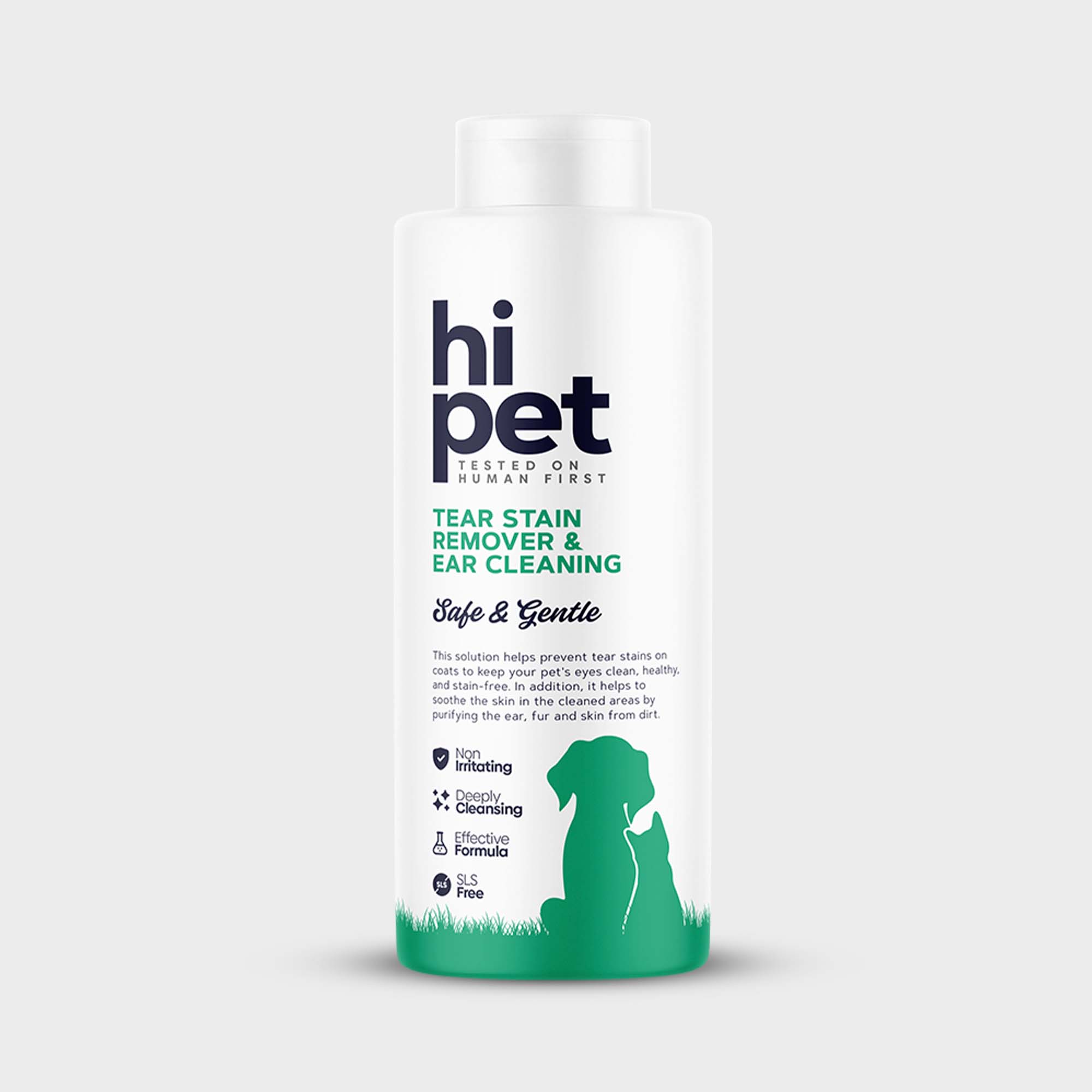 HiPet Tear Stain & Ear Cleaning Solution for Dogs & Cats